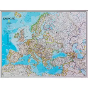 Europa Classic mapa ścienna polityczna arkusz laminowany 1:5 419 000